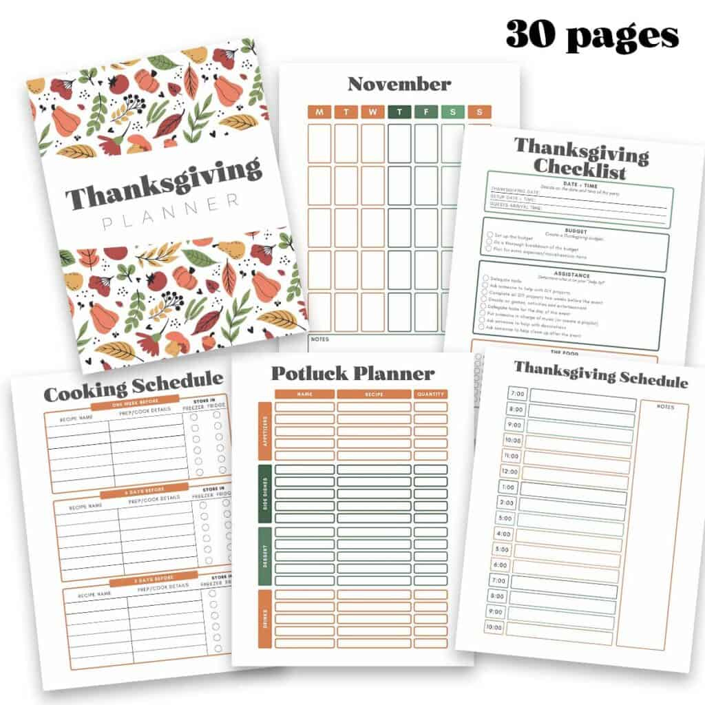 Printable Thanksgiving Planner - The Happier Homemaker for Thanksgiving Budget Worksheet
