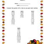 Printable Thanksgiving Plotting Point Worksheets Worksheets With Regard To Thanksgiving Graphing Worksheets Free