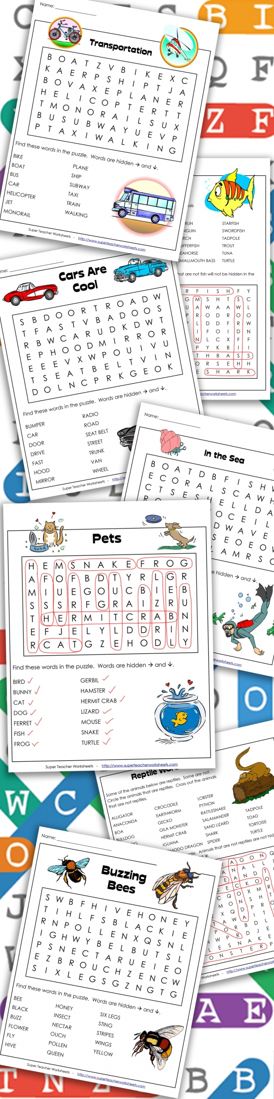 Printable Word Search Puzzles with regard to Super Teacher Worksheets Thanksgiving Word Search Answers