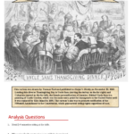 Reconstruction Era Cartoon Analysis: Thanksgiving & Suffrage Within Uncle Sams Thanksgiving Dinner Worksheet Answers