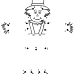 Scarecrow   Connect The Dotslowercase Letters (Thanksgiving) Regarding Thanksgiving Connect The Dots Worksheets
