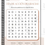 Spanish: Thanksgiving Day Word Search Packet Within Thanksgiving Spanish Worksheets