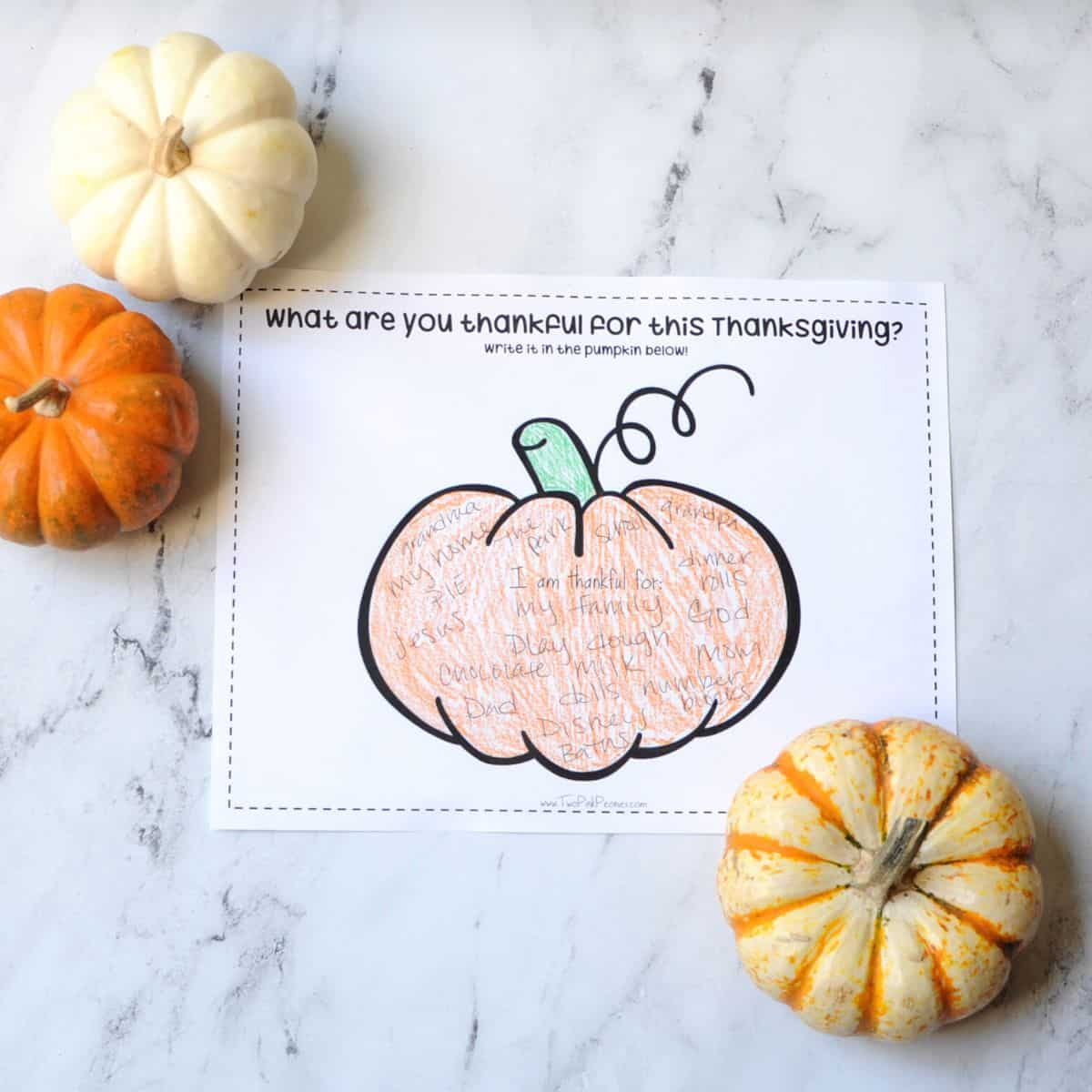 Thankful Pumpkin Printable {Free Instant Download!} regarding Thanksgiving Pumpkin Worksheet