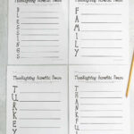 Thanksgiving Acrostic Poems   4 Free Printables   Literacy Learn Inside Thanksgiving Acrostic Poem Worksheet