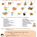 Thanksgiving Activities: English Esl Worksheets Pdf & Doc With Regard To Thanksgiving Worksheets For Esl Students