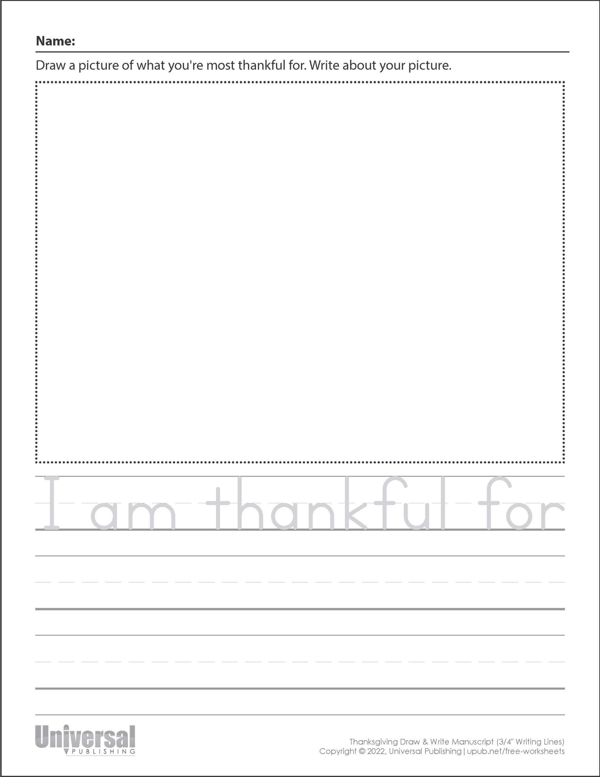 Thanksgiving Activities | Free Printables - Universal Publishing throughout Thanksgiving Writing Worksheets Free