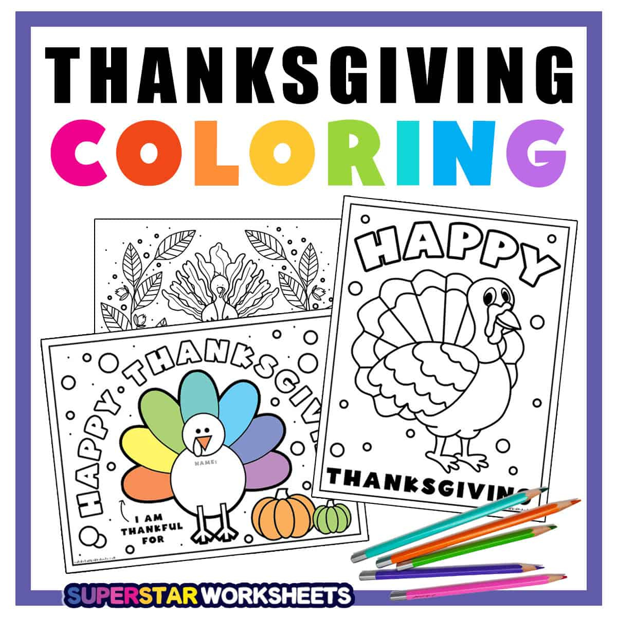 Thanksgiving Coloring Pages (Free Printables) - Superstar Worksheets pertaining to Thanksgiving Color Worksheets