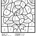 Thanksgiving Colornumber Double Digit Addition &Amp Intended For Thanksgiving Subtraction Worksheets
