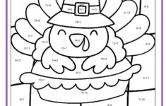 Thanksgiving Colornumber Pages - K12 Math Worksheets with Thanksgiving Worksheet Activities