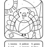 Thanksgiving Colornumber Printable Kids Activity   Fun Loving Inside Color By Number Thanksgiving Worksheets