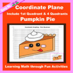 Thanksgiving Coordinate Plane Graphing Picture  Thanksgiving For Thanksgiving Coordinate Graphing Worksheets