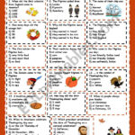 Thanksgiving Day   Esl Worksheetkosamysh With Regard To Thanksgiving Day Worksheet