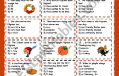 Thanksgiving Day - Esl Worksheetkosamysh - Worksheets Library within Free Printable Esl Thanksgiving Worksheets