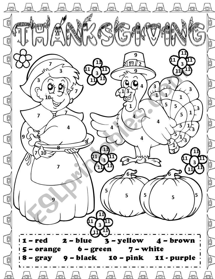 Thanksgiving Day - Esl Worksheetlupiscasu within Thanksgiving Day Worksheet