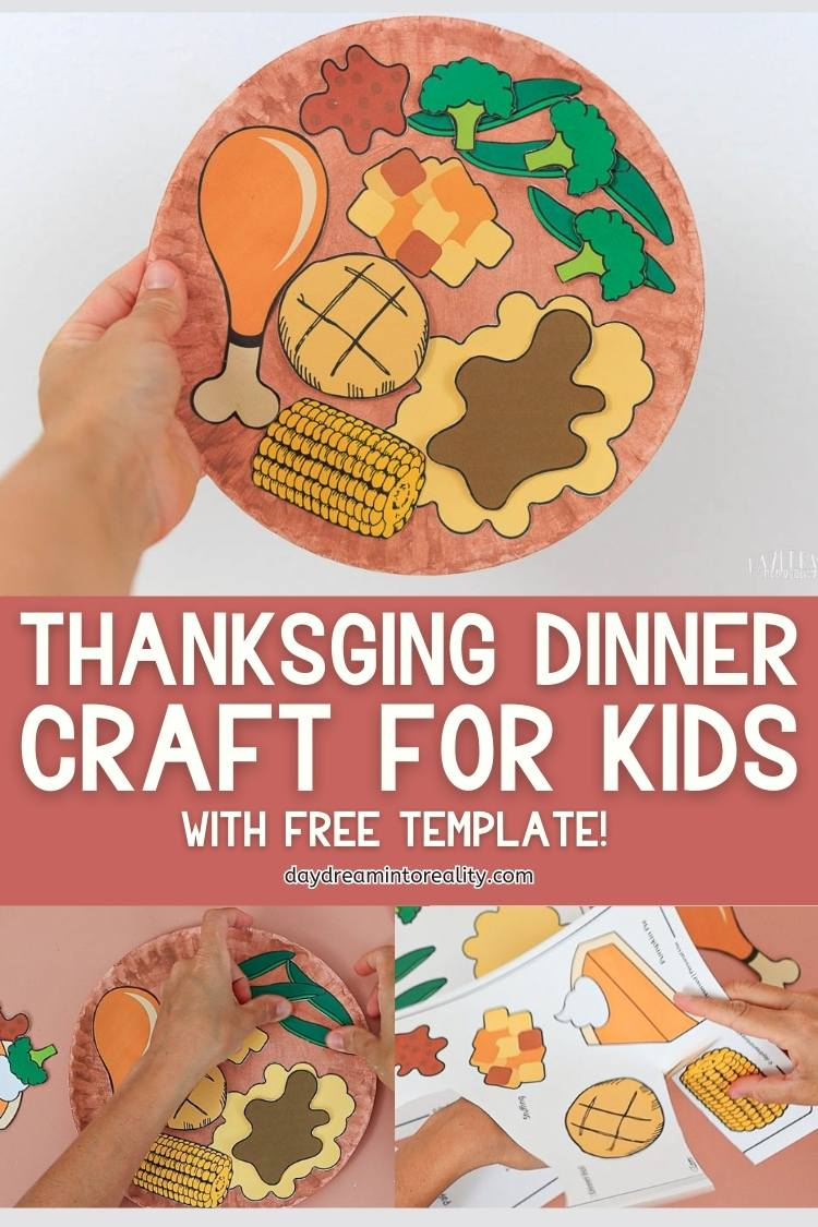 Thanksgiving Dinner Paper Plate Craft | Free Pdf Template in Thanksgiving Plate Worksheet