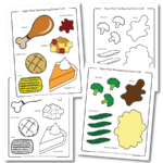 Thanksgiving Dinner Paper Plate Craft | Free Pdf Template Regarding My Thanksgiving Meal Worksheet