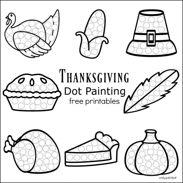 Preschool Thanksgiving Printable Worksheets