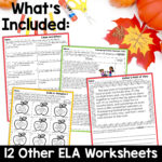 Thanksgiving Ela Worksheets Reading Comprehension Writing Prompts Pertaining To Thanksgiving Cause And Effect Worksheets