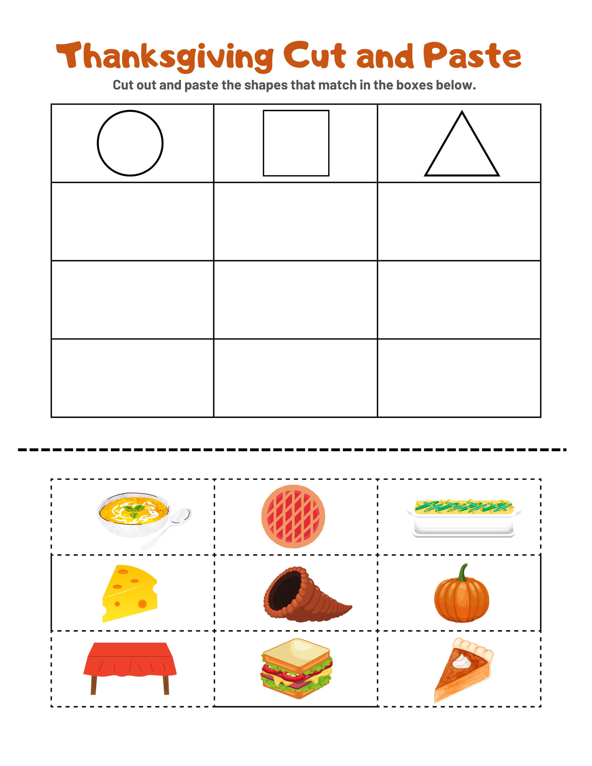 Thanksgiving Fine Motor Worksheets - Etsy intended for Thanksgiving Pre-K Worksheets