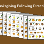 Thanksgiving Following Directions Activity | Speech Therapy Ideas Intended For Following Directions Thanksgiving Worksheet