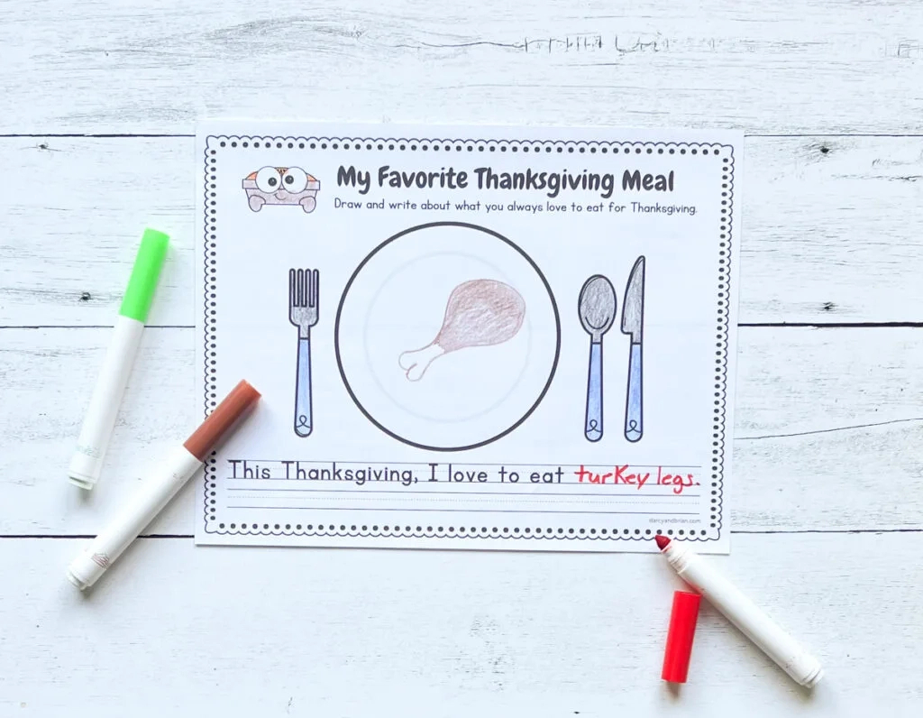 Thanksgiving Food Worksheet | Coloring And Cut Paste Activity pertaining to Thanksgiving Favorites Worksheet