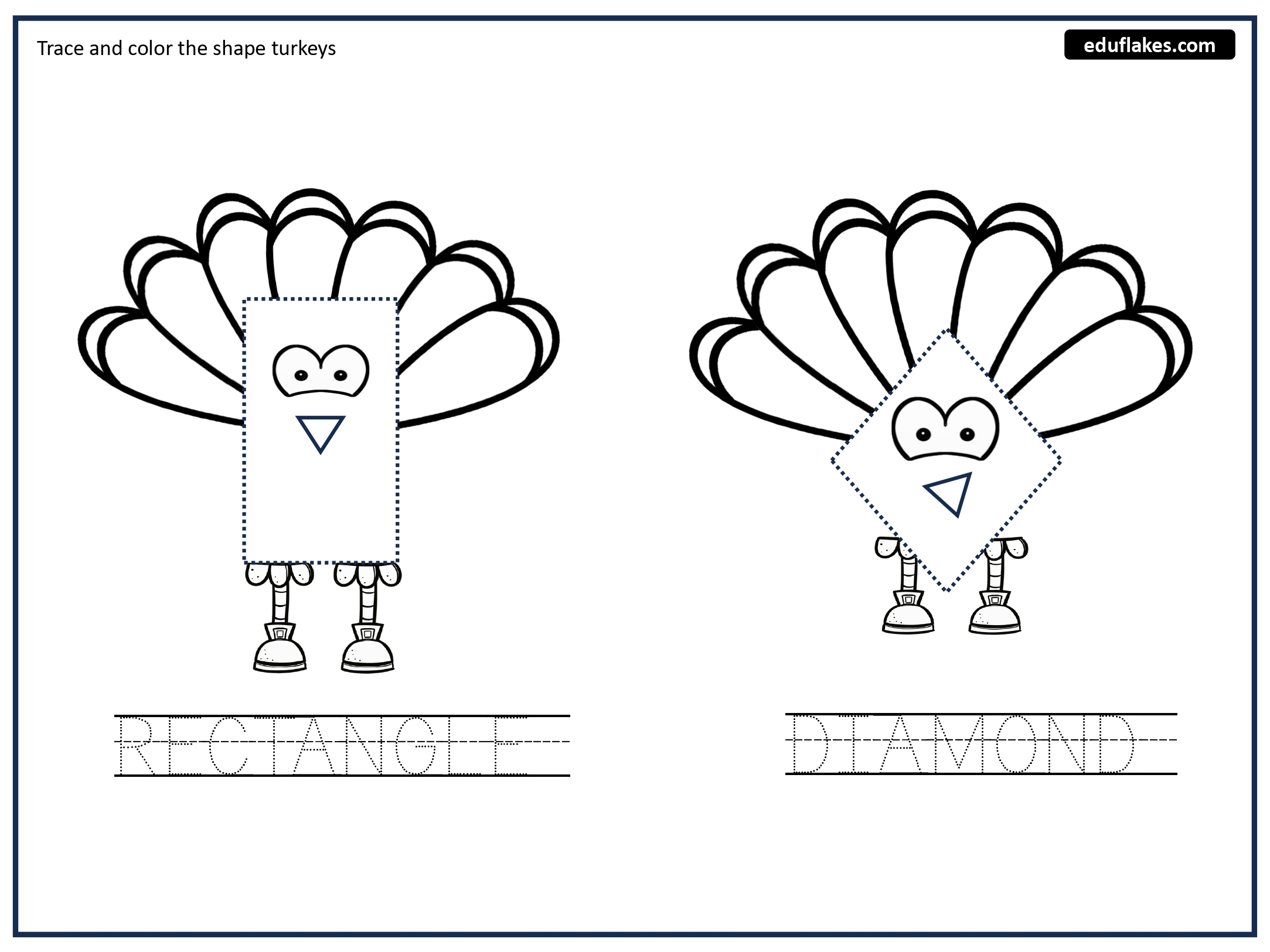 Thanksgiving Fun With Shape Turkeys: Engaging Kindergarteners With intended for Thanksgiving Shapes Worksheets