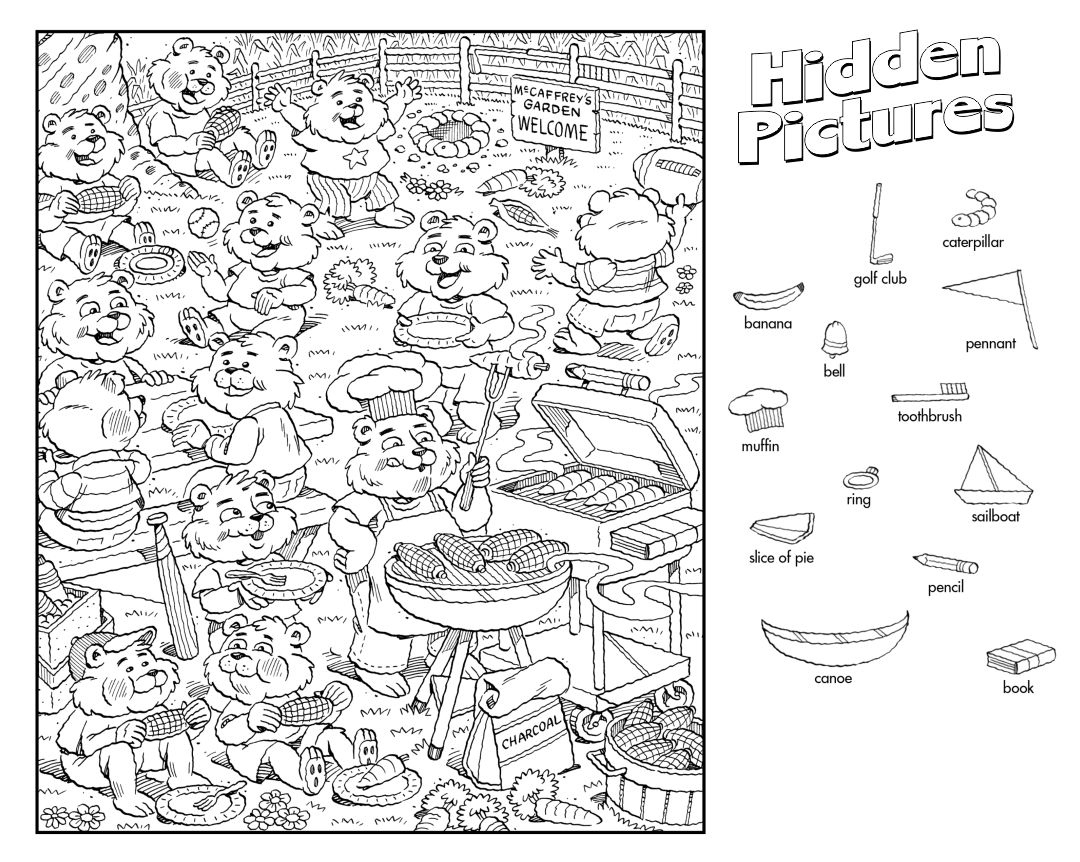 Thanksgiving Hidden Object Games - 10 Free Pdf Printables pertaining to Thanksgiving Hidden Pictures Worksheets