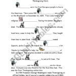 Thanksgiving History Cloze #1   Esl Worksheetsuperjoy With Regard To Thanksgiving Cloze Worksheets