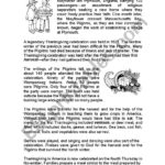 Thanksgiving History Reading Worksheet   Esl Worksheetelena Rh With The History Of Thanksgiving Worksheet Answers
