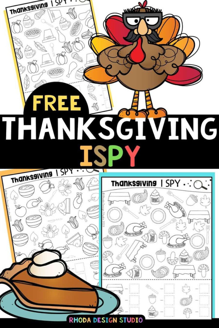 Tpt Free Thanksgiving Worksheets