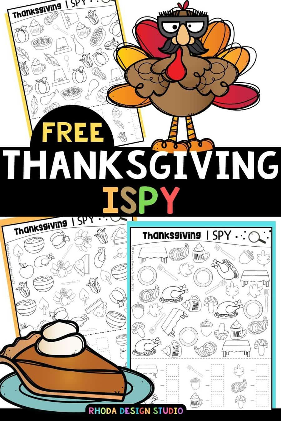 Thanksgiving I Spy Free Printable Worksheets For Holiday Fun intended for Tpt Free Thanksgiving Worksheets