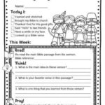 Thanksgiving Kids Sermon Notes, Fall Harvest Bible Study, Kids In Religious Thanksgiving Worksheets