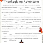 Thanksgiving Mad Libs Printables With Thanksgiving Mad Libs Worksheets