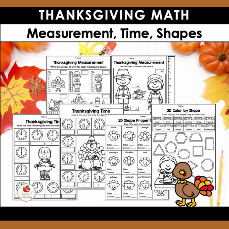 Thanksgiving Measurement Worksheet Thanksgiving Measurement Worksheet