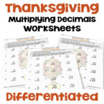 Thanksgiving Math Multiplying Decimals Worksheets – Differentiated In Thanksgiving Decimal Worksheets