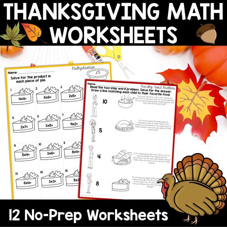 Division Thanksgiving Worksheets Division Thanksgiving Worksheets