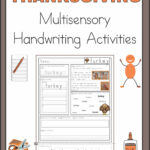 Thanksgiving Multisensory Handwriting Activities   Your Therapy Source In Thanksgiving Handwriting Worksheets