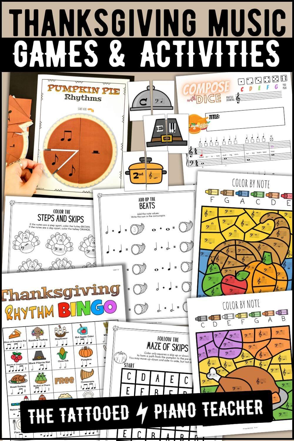 Thanksgiving Music Activities: Games &amp;amp; Worksheets Your Students regarding Thanksgiving Music Worksheets