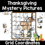 Thanksgiving Mystery Picture Math Craft Intended For Thanksgiving Mystery Math Picture Worksheet