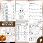 Thanksgiving No Prep Preschool Worksheets & Activities   In My World Within Thanksgiving Preschool Worksheets Printables