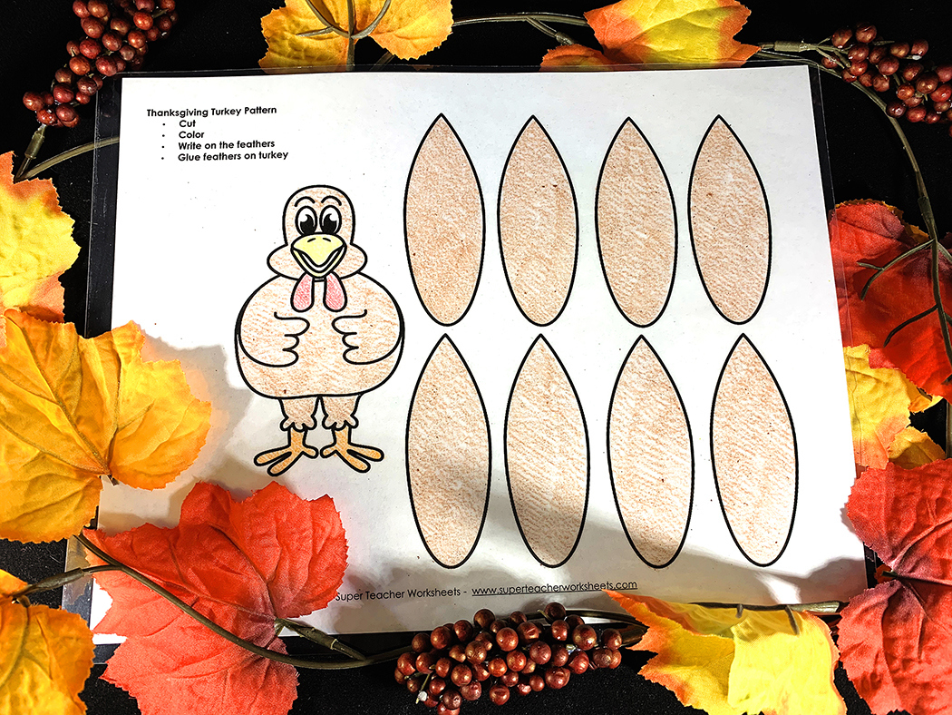 Thanksgiving Number Bonds in Thanksgiving Turkey Pattern Worksheets