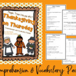 Thanksgiving On Thursday: Comprehension And Vocabulary Packet For Magic Tree House Thanksgiving On Thursday Worksheets
