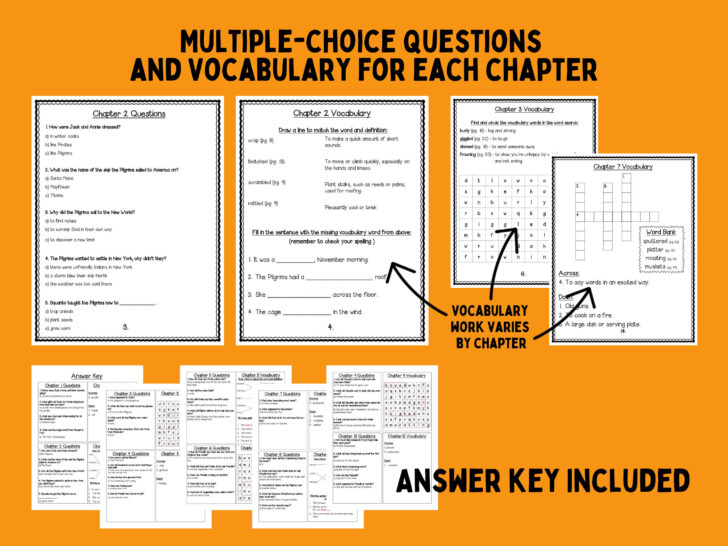 Magic Tree House Thanksgiving on Thursday Worksheets Magic Tree House Thanksgiving on Thursday Worksheets