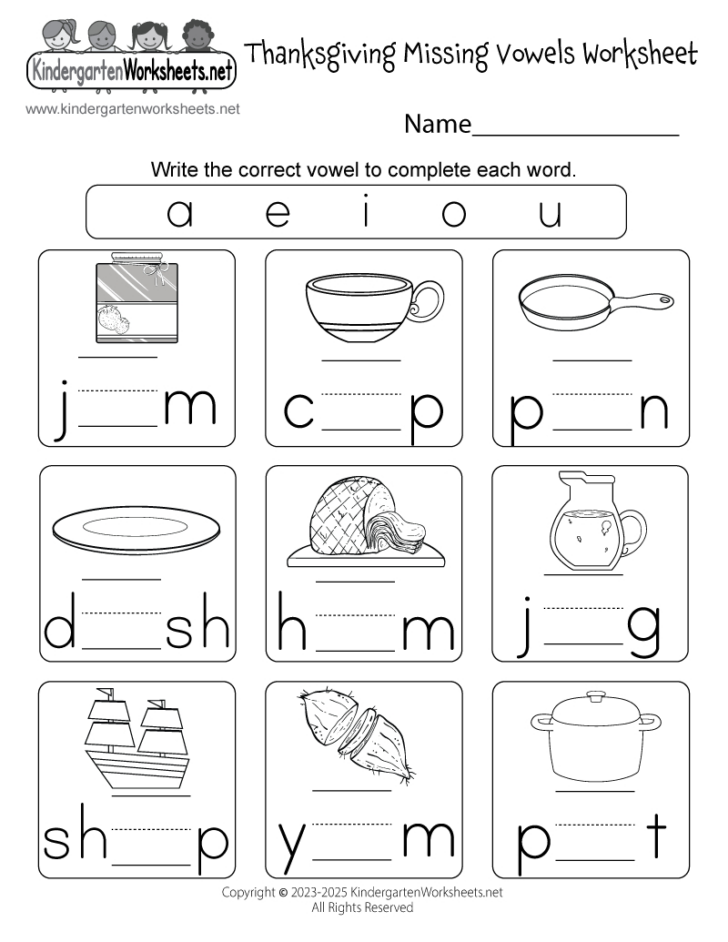 Thanksgiving Cvc Worksheets Free Thanksgiving Cvc Worksheets Free