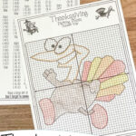 Thanksgiving Plotting Points   Mystery Picture For Thanksgiving Plotting Points Worksheet