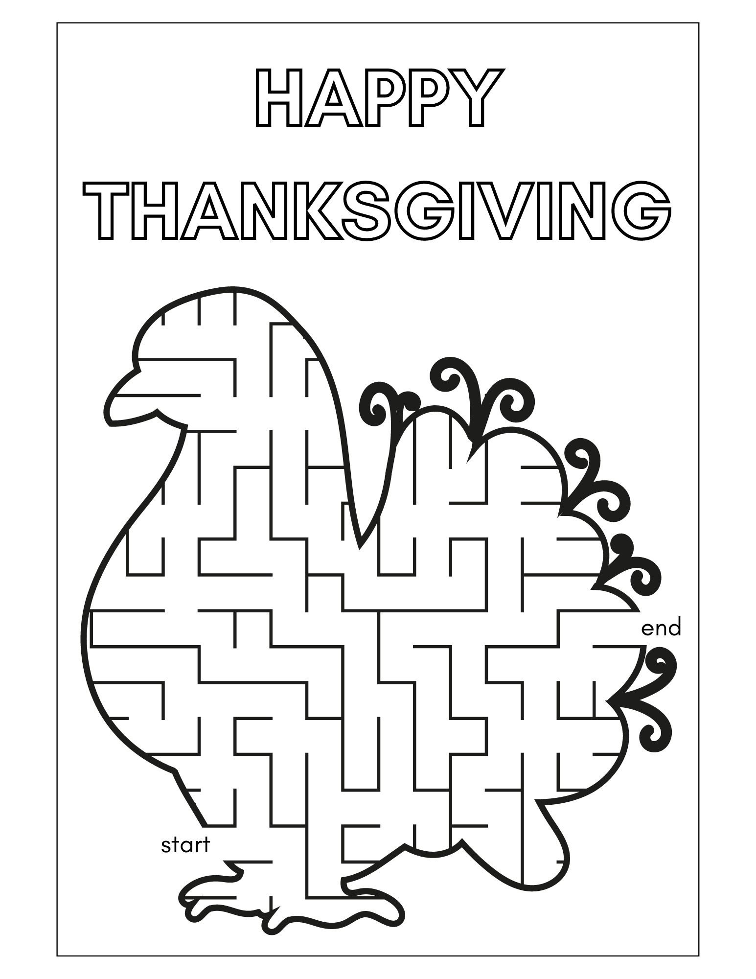 Thanksgiving Printables And Activity Pages For Kids - Minnesota Parent within Happy Thanksgiving Worksheets