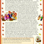 Thanksgiving : Reading Comprehension…: English Esl Worksheets Pdf Intended For Thanksgiving Comprehension Worksheets