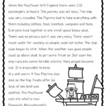 Thanksgiving Reading Comprehension Passages And Activities Inside Thanksgiving Comprehension Worksheets