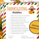 Thanksgiving Riddles | Printable Thanksgiving Game | Thanksgiving With Regard To Thanksgiving Riddle Worksheet