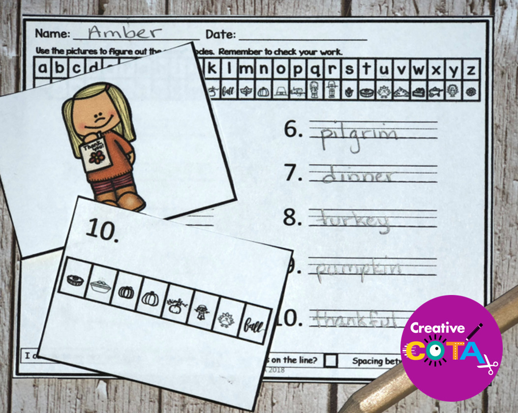 Thanksgiving Secret Code Worksheets - Your Therapy Source within Thanksgiving Secret Code Worksheets